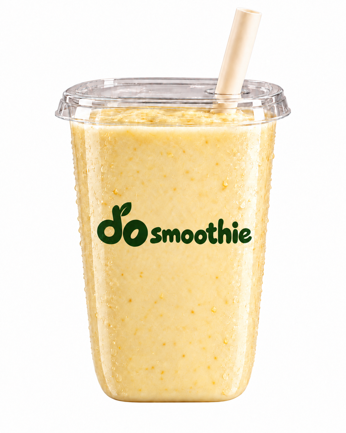 do smoothieのロゴ入りバナナスムージー