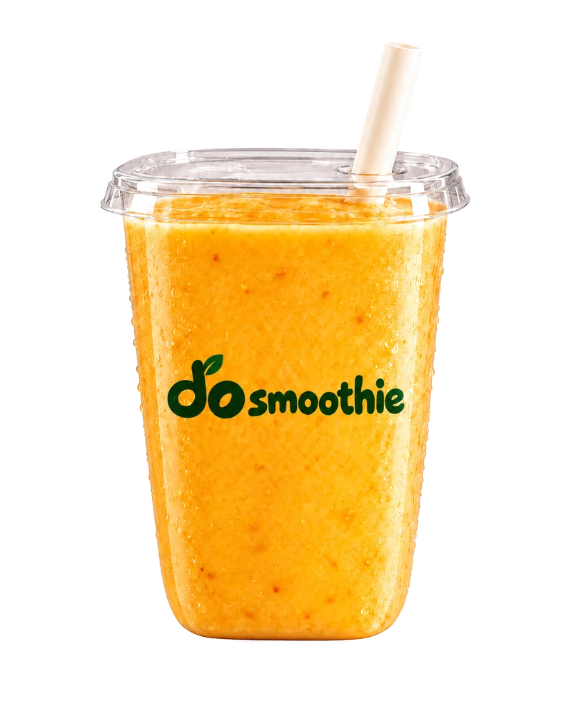 do smoothieのロゴ入りマンゴースムージー