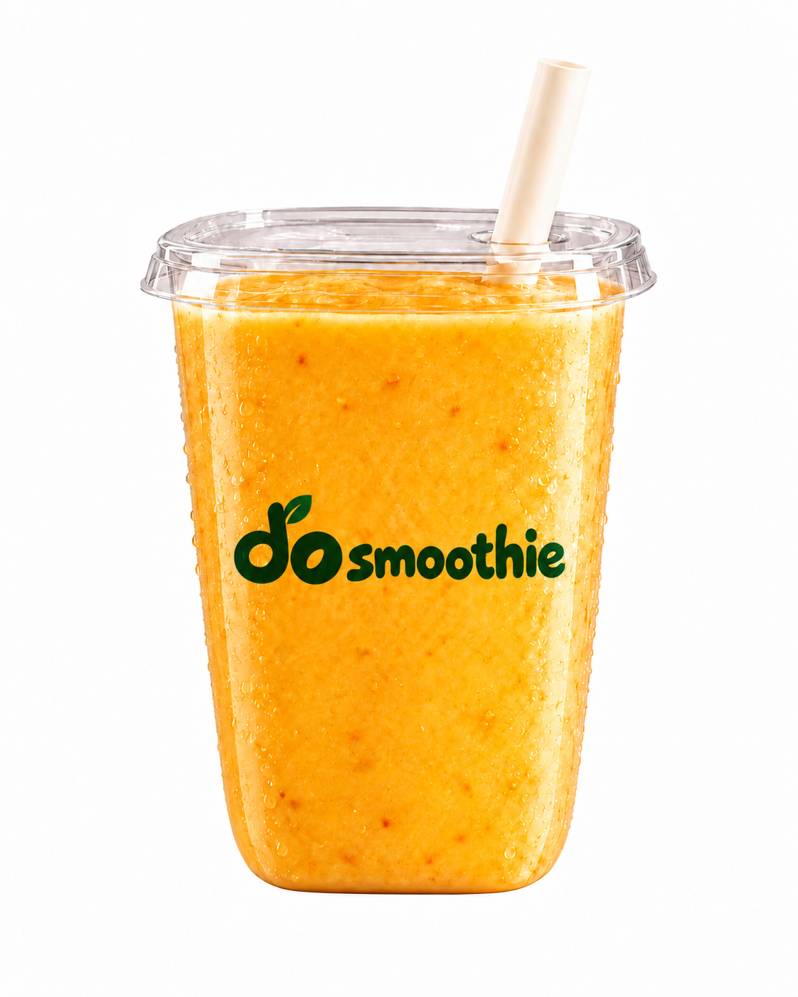do smoothieのロゴ入りマンゴースムージー